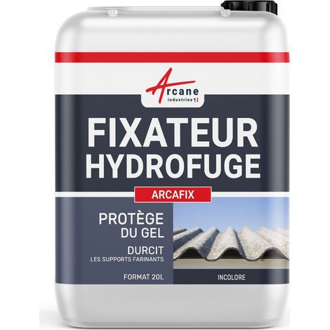 Arcane Industries – Fixateur hydrofuge pour béton et tuiles – Protection anti-gel et anti-poussière – 20 L pour 100 m² – Application facile au rouleau ou pistolet