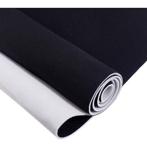 Adecuado para revestimientos de techo de automóviles, tela de algodón de repuesto para interiores de automóviles, camiones, barcos, camionetas y uso doméstico. Color negro.