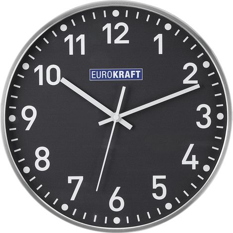 eurokraft pro, Horloge murale, Ø 300 mm, horloge à quartz,