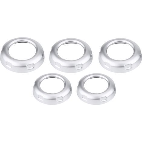 Volume control cover, silver chrome ABS plastic air conditioning knob trim, 5 pieces, for car accessories, replacement for Land Rover Range Rover Sport 2010-2013 (1/5)