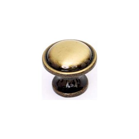 Pomolo rigato in metallo bronzo 25 mm