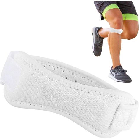 Ginocchiera rotulea, Fascia rotulea - Tutore rotulea traspirante, Ginocchiera ammortizzante regolabile, Cintura rotulea fitness per ciclismo, camminata e tennis (1/5)