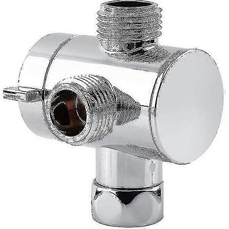 Adaptateur inverseur de pommeau de douche (argenté) (1 pièce) (1/4)
