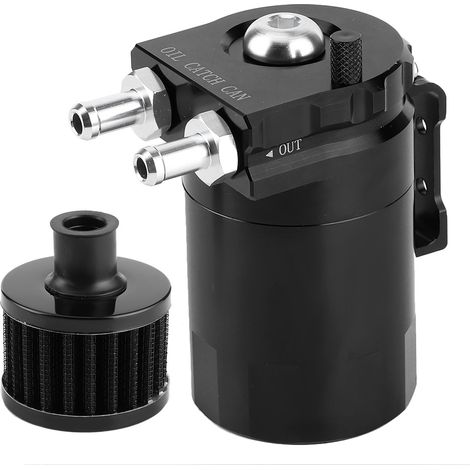 Kit de filtre de ventilation pour réservoir de carburant universel avec récupérateur d'huile et filtre de stockage, pour cylindre moteur. (1/5)