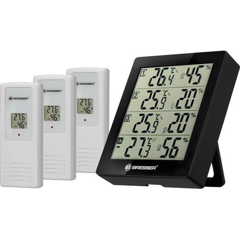 Bresser Optik Quadro Termoigrometro Nero 7000020CM3000