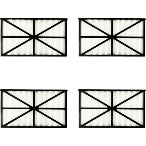 Lot de 4 Panneaux Filtres pour Robot Tiger Shark - RCX70101PAK2 - Noir (1/3)
