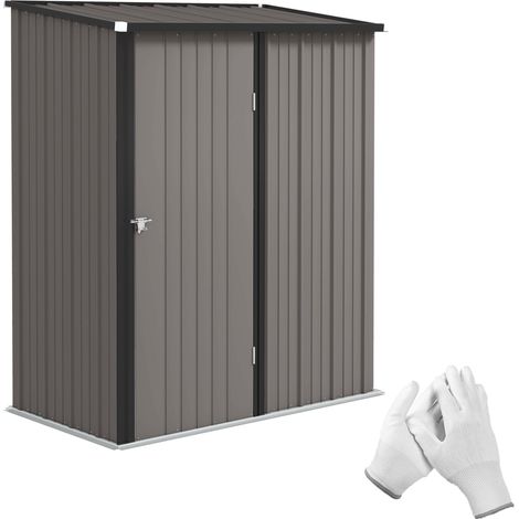 Gartenschuppen Cabane de rangement, verschließbare porte, wetterbeständig, 161,5 cm x 94,5 cm x 196 cm, Noir (1/5)