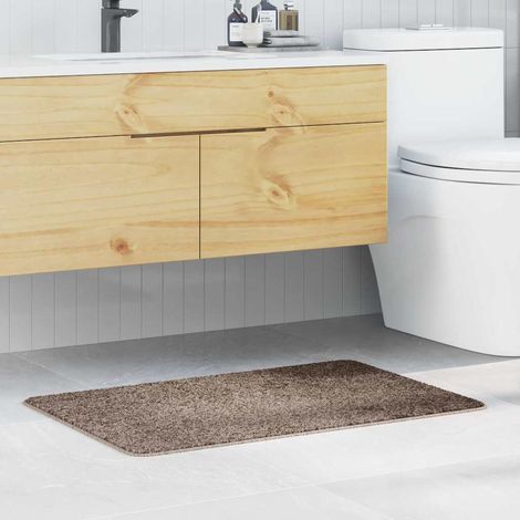 Anti-slip Bath Mat Brown 60 x 90 cm PP vidaXL