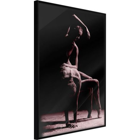 Affiche Murale Encadrée "Contemporary Dance" 21 x 30 cm Noir