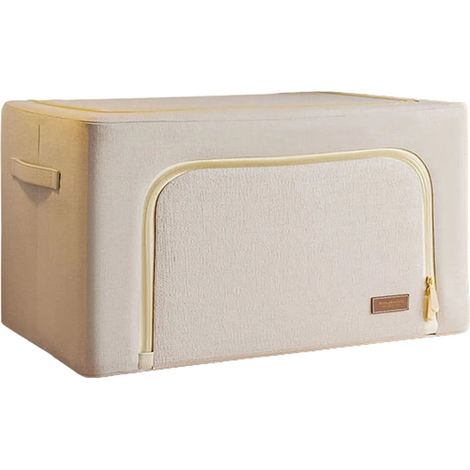 Caja de almacenamiento de ropa 100l plegable de algodón (1/5)