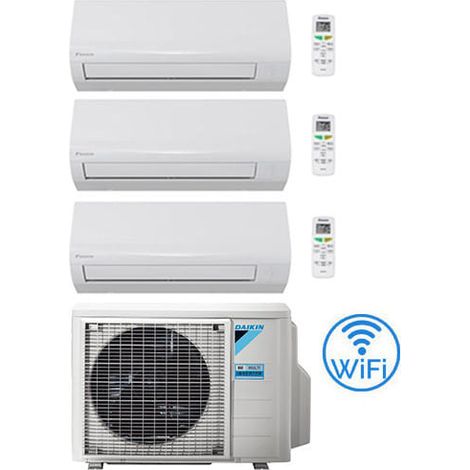 Climatiseur Daikin NEW SENSIRA Wifi Trial 7000 + 7000 + 7000 BTU avec , 3MXF52A Classe A++/A+