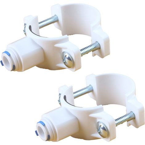 Supporto universale per tubo di scarico del filtro dell'acqua, 2 pezzi - Bianco