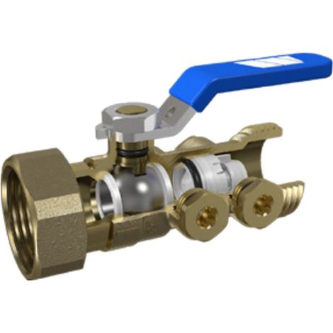 Clapet antipollution BASIC CC avec vanne à boisseau sphérique DN20 - Femelle écrou libre 1'' (26/34) - Watts