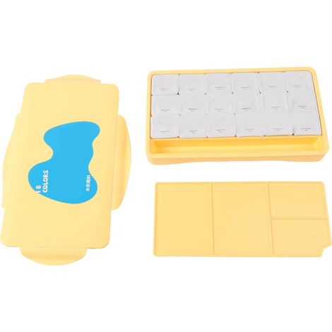 18 Couleurs 30ml Peinture Gouache Tasses Gelée Design Polyvalent pour Artistes Étudiants Enfants (1/5)
