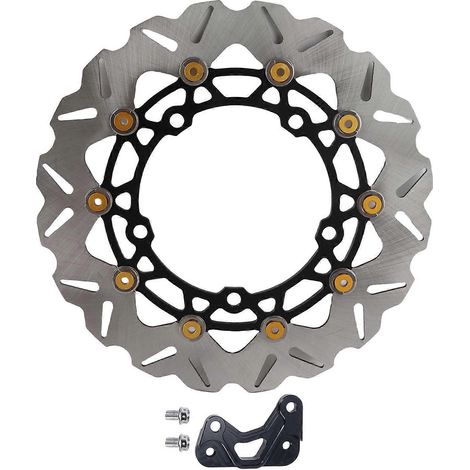 Disque de frein avant moto 300mm en acier inoxydable CNC, stabilité de freinage renforcée, pièce de remplacement compatible Xmax250 et Xmax300 2017-2024 (1/5)