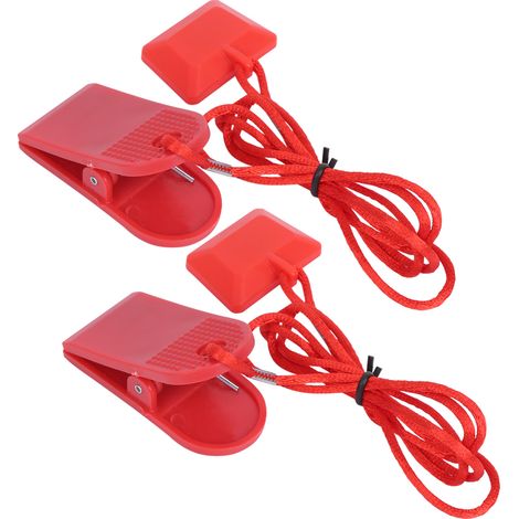 Lot de 2 verrous de sécurité pour tapis de course, clé magnétique, accessoire universel, clip de sécurité carré
