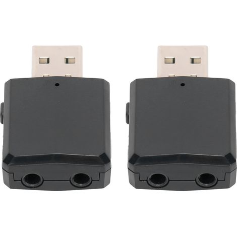 Adaptateur Bluetooth 5.0 Émetteur-Récepteur 2-en-1 pour TV Voiture PC - 2 Pièces (1/5)