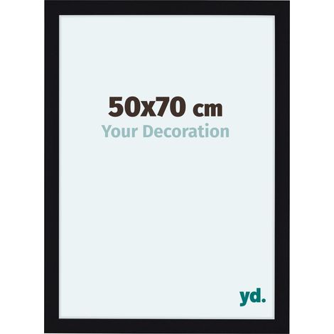 yd. - Cadre photo 50x70 - Noir Brillant - MDF - Como (1/5)