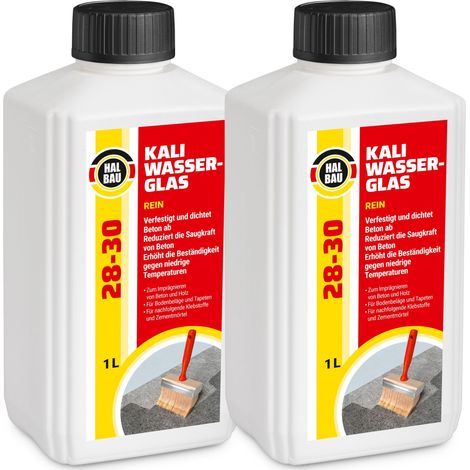 HALBAU Kaliwasserglas HB28-30 Betonimprägnierung Holzschutz Grundierung Konservierung - 2L (1/5)