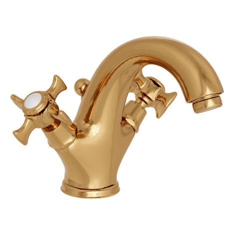 Lavabo Large Chambord Doré Pvd + Vidage - CRISTINA ONDYNA CH21256P