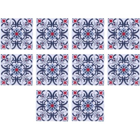 10 pieces household waterproof kitchen room of bath decorative tiles of ceramic self-adhesive decoration 10x10cm (1/5)