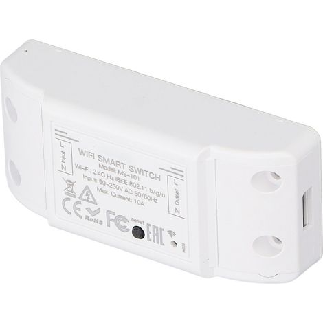 Interrupteur Connecté WiFi Tuya, Contrôle par Alexa et Google Home, Module Intelligent 220W 10A pour Maison Connectée