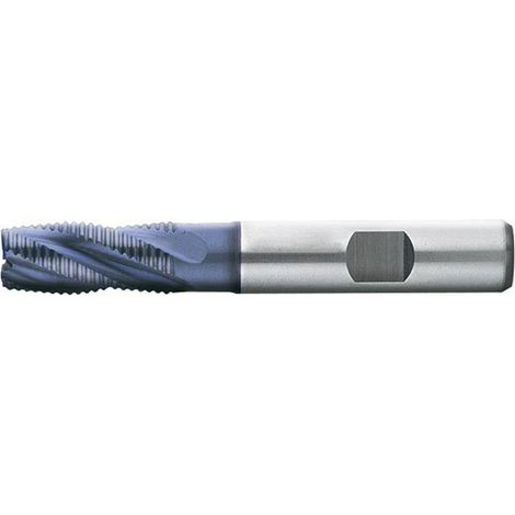 Fragola Tipo Short-Progetto Hr 3 A 6 Denti In Acciaio Ad Alta Velocità Al 10% Di Cobalto, Superficie Rivestita Con Tialn, Ø D1 - K12: 4,0 Millimetri