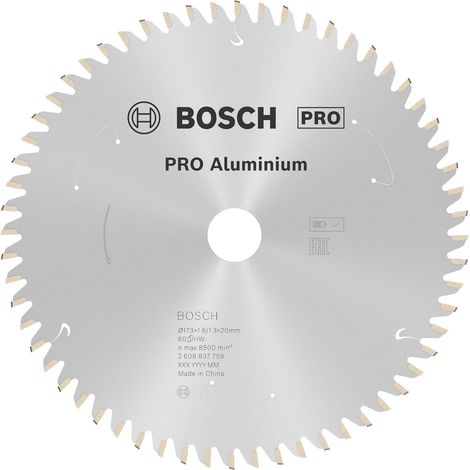 Bosch PRO Aluminium hoja inalámbrica para sierras circulares 173 x 1,8 x 20 mm - 2608837759 (1/5)