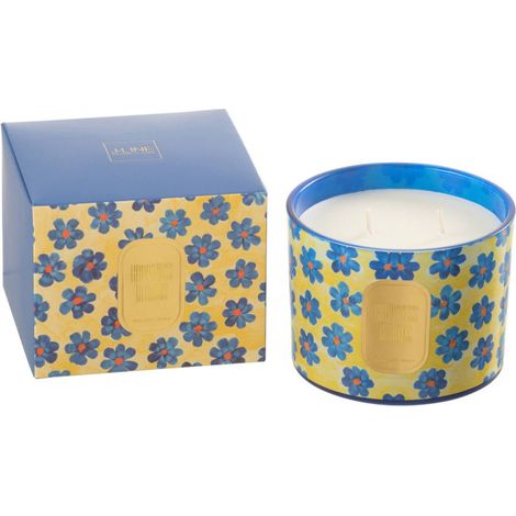 Bougie Parfumée "Happiness Blooms" 10cm White Musk Violet (1/3)
