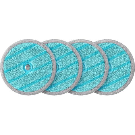 Lot de 4 tampons en microfibres reutilisables antibacteriens pour brosse vaporisateur concue pour aspirateur Bespoke Jet Samsung - VCA-SPW95/VT