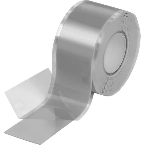 1x 3 m de bande silicone autocollante (auto-adhésive,autopolymérisable),bande isolante et bande d'étanchéité (eau,air),25 mm de large,gris. (1/3)