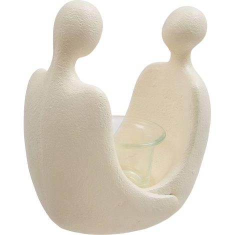 Portavelas Mora H. 17 cm blanco - Atmosphera créateur d'intérieur (1/2)
