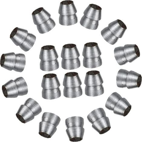 Ensemble de 20 cales rondes en métal pour manche de marteau, cales de sécurité robustes, installation facile pour outils de réparation et camping (1/4)