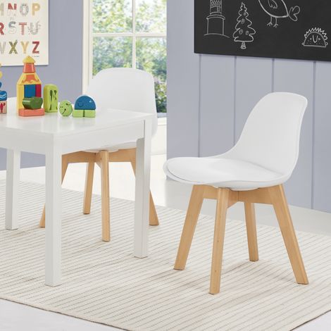 Set 'Elvdal' di 2 Sedie per Cameretta - Bianco [en.casa] (1/5)