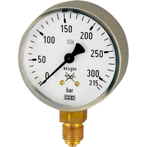 Riegler Schweißtechnikmano, Stahl, oxygen, G 1/4 unten, 0 - 16 bar, Ø 63 (1/2)
