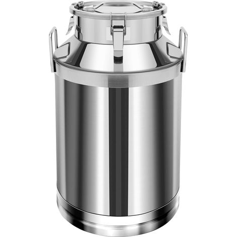 Carafe à lait en acier inoxydable 304 60 l - Grande verseuse de transport robuste - Avec couvercle anti-fuite, anse de transport et bouchon de serrage pour le stockage des liquides et des solides (1/5)