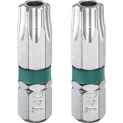 2 Embouts de Tournevis Torx T40H 1/4" Queue Hexagonale (1/5)