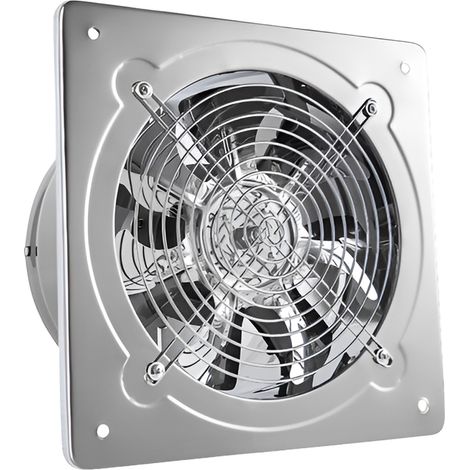 1 Ventilateur d'extraction, commande mécanique, acier inoxydable, fonctionnement silencieux, cuisine salle de bain (1/5)