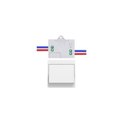 EU interrupteur sans fil sans piles Lot de 1 kit interrupteur sans fil autoalimente va et vient sans fil sans pile radio interrupteur a distance eclairage domestique (EU 1Gang 1V1 A) (1/5)