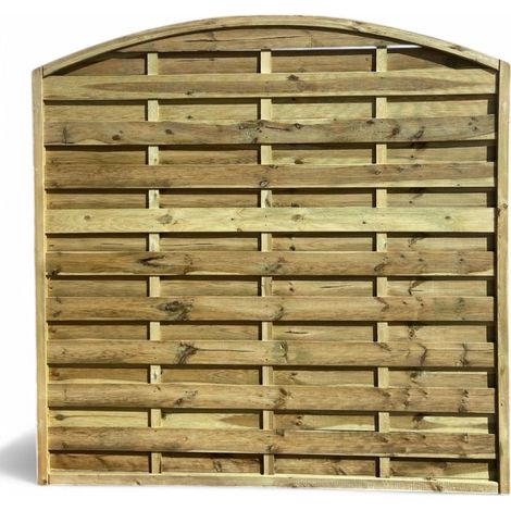 Pannello frangivento ad arco in pino impregnato 180xH180 cm (1/5)