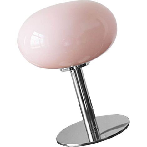 Lampe de Table de chevet, Base en fer, forme mignonne, Simple, moderne et élégante, Table de chevet pour la maison, interrupteur à bouton USB, rose