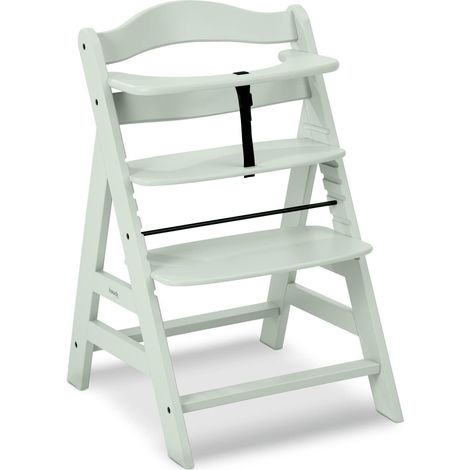 Chaise Haute Bébé Évolutive Alpha+ Bois jusqu'à 90 kg, Mint (1/5)