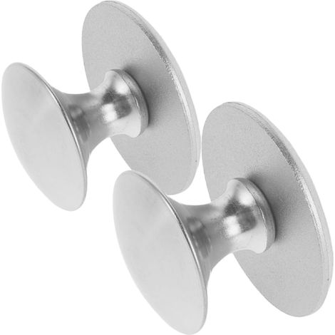 2pièces Poignées Adhésives Inox pour Portes Vitrées sans Perçage Ventouses Résistantes pour Armoires Tiroirs Portes Coulissantes (1/5)