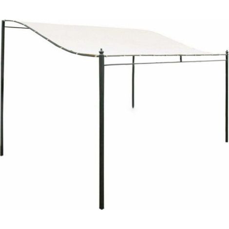 Toile de Toit de Rechange pour Pavillon Tonnelle 300D Toile Imperméable Tente Auvent Haut Toit Soleil Tente Tissu Extérieur Housse imprimé/Résistant À La Déchirure 3mx2.6m (sans support) (1/5)