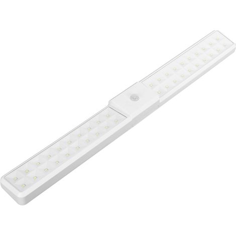 Lampe de chevet LED blanche à détecteur de mouvement et photosensible, avec capteur infrarouge et induction. Éclairage de meuble. (1/5)