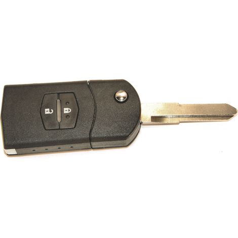 COQUE CLE ADAPTABLE MAZDA 2 BOUTONS LAME CRANTEE RETRACTABLE (1/2)