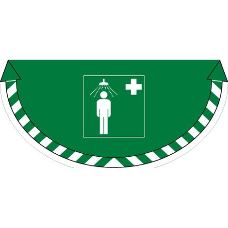 ADHESIF SOL ANTIDERAPANT SIGNALISATION DOUCHE DE SECURITE (G1369)
