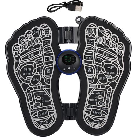 Tapis de massage des pieds EMS rechargeable pour soulager les douleurs musculaires et la fatigue (1/5)