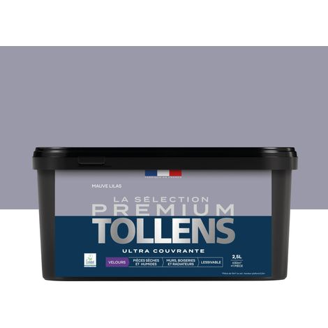 Tollens - Peinture intérieure couleurs - La Sélection Premium Velours - Ultra Couvrante - Mauve Lilas 2,5 L - 30m²