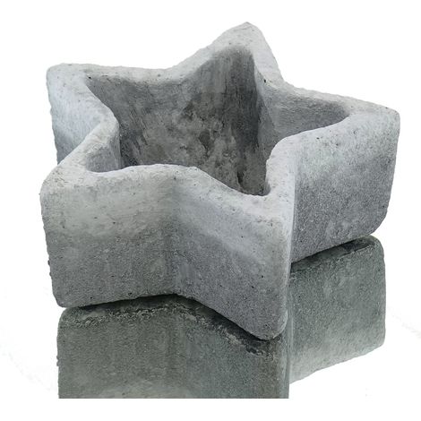 SCHEULEN Weihnachtsgefäß Rustiko in Sternform Antikweiß Ø 14,5 cm - Keramik (1/3)